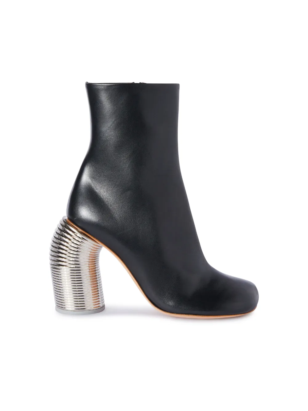 Off-white Silver Spring Ankle Boots In Black
