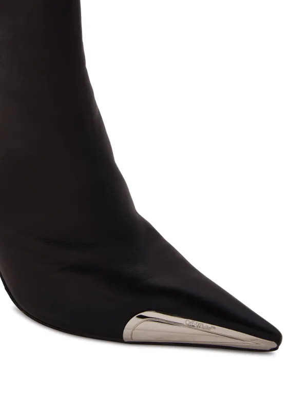 Off-White Allen Key pointed-toe Ankle Boots | Black | FARFETCH