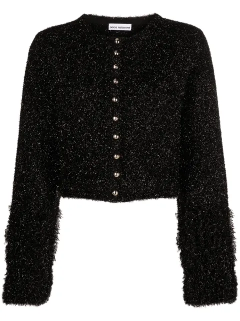 Rabanne metallic cropped cardigan