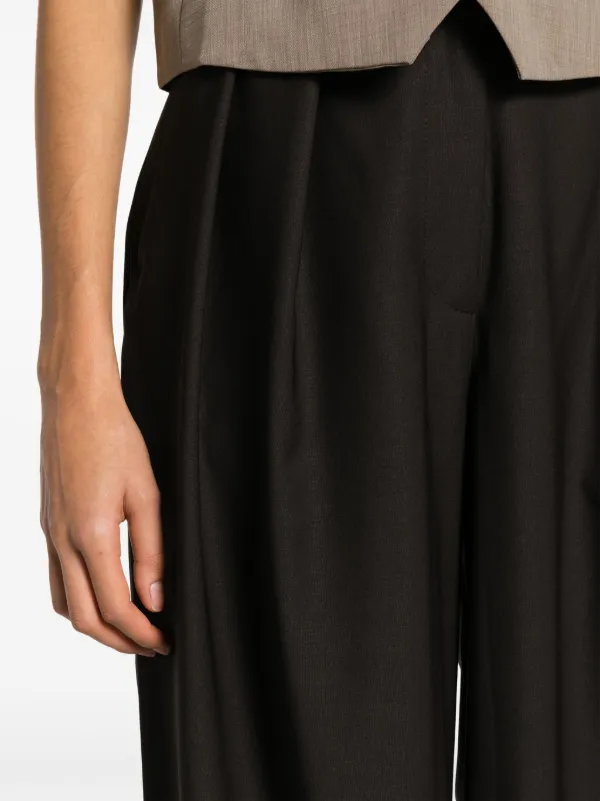 【関税込み】The Frankie Shop ブラウン Ripley トラウザーズ Ripley Pleated Trousers - Brown – The Frankie Shop
