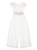 AMAYA tulle wide-leg jumpsuit - White