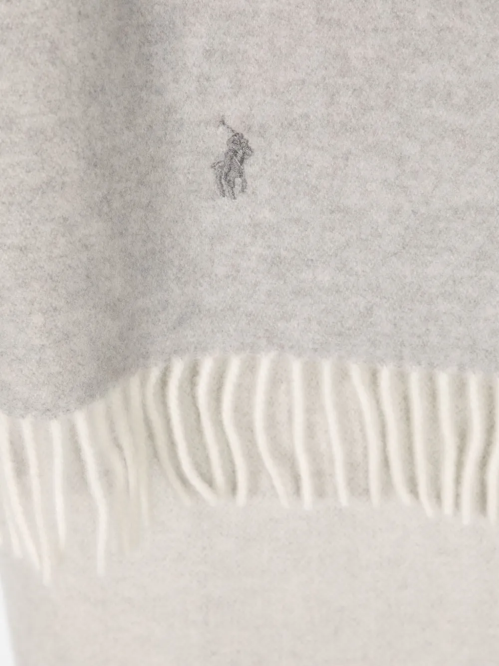 Polo Ralph Lauren Polo Pony-embroidered Knitted Scarf In Brown