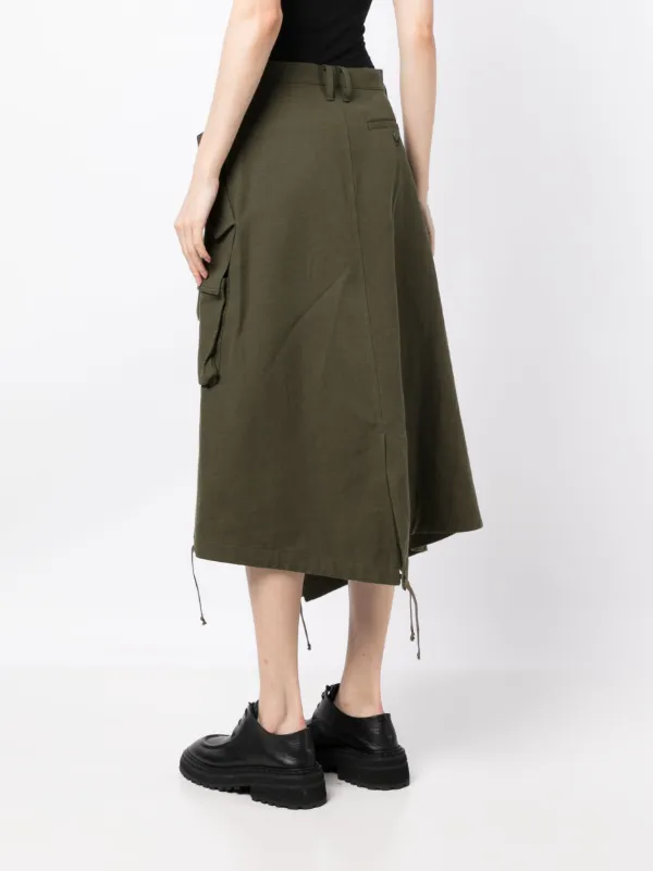 Cargo shop midi skirt