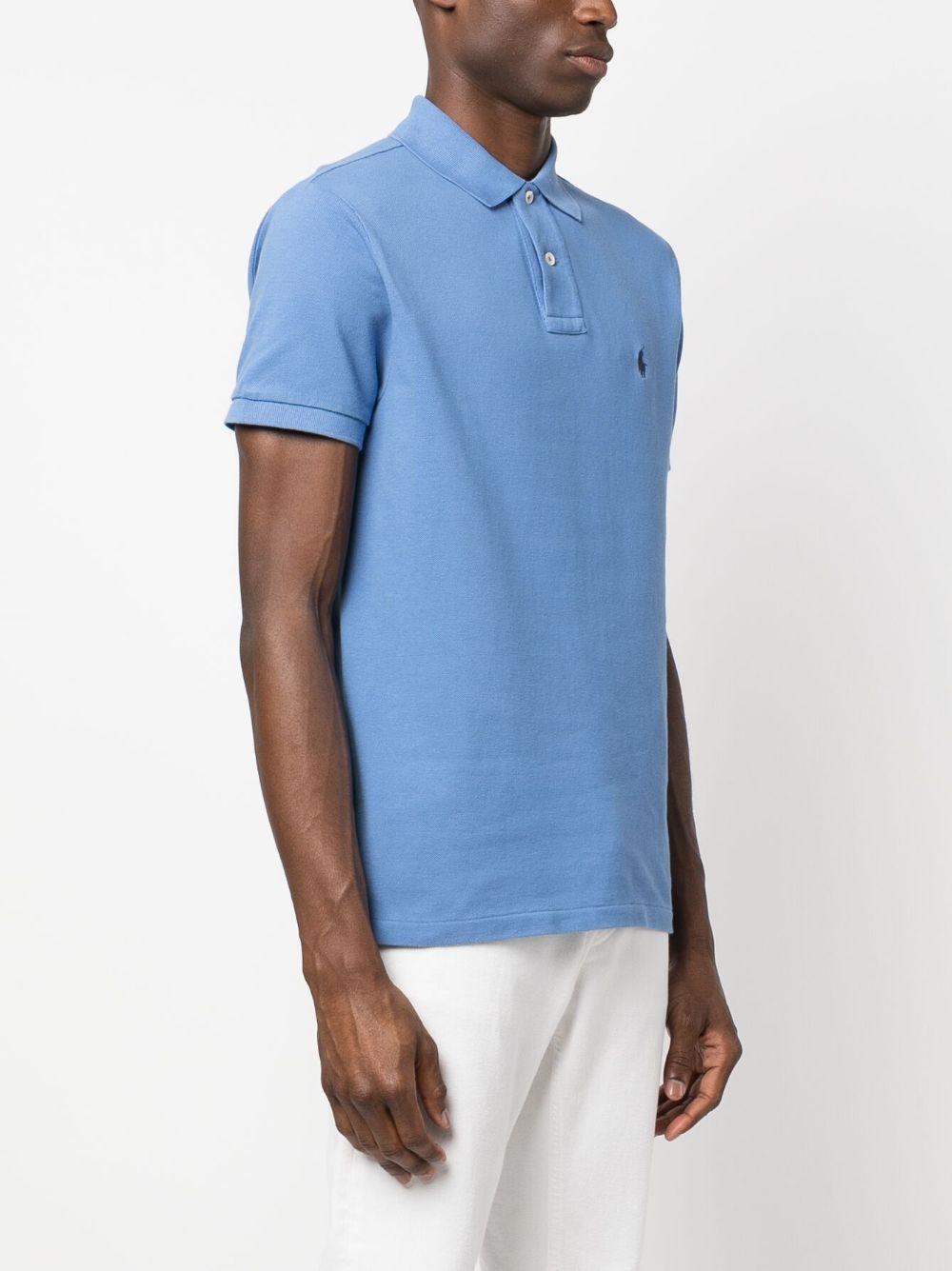 Shop Polo Ralph Lauren Polo Pony Cotton Polo Shirt In Blue