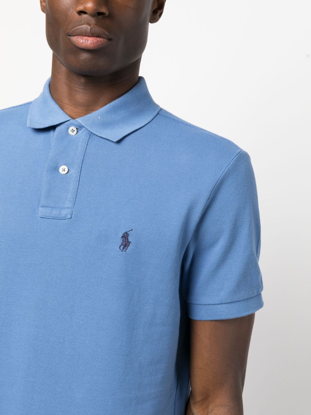 Shop Polo Ralph Lauren Polo Pony Cotton Polo Shirt In Blue