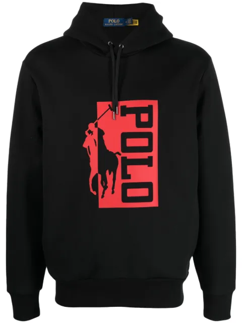 Polo Ralph Lauren logo-print cotton-blend hoodie