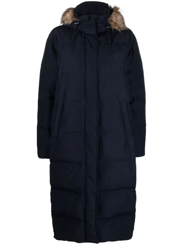 Polo Ralph Lauren Parka Com Capuz e Fechamento Oculto | Azul