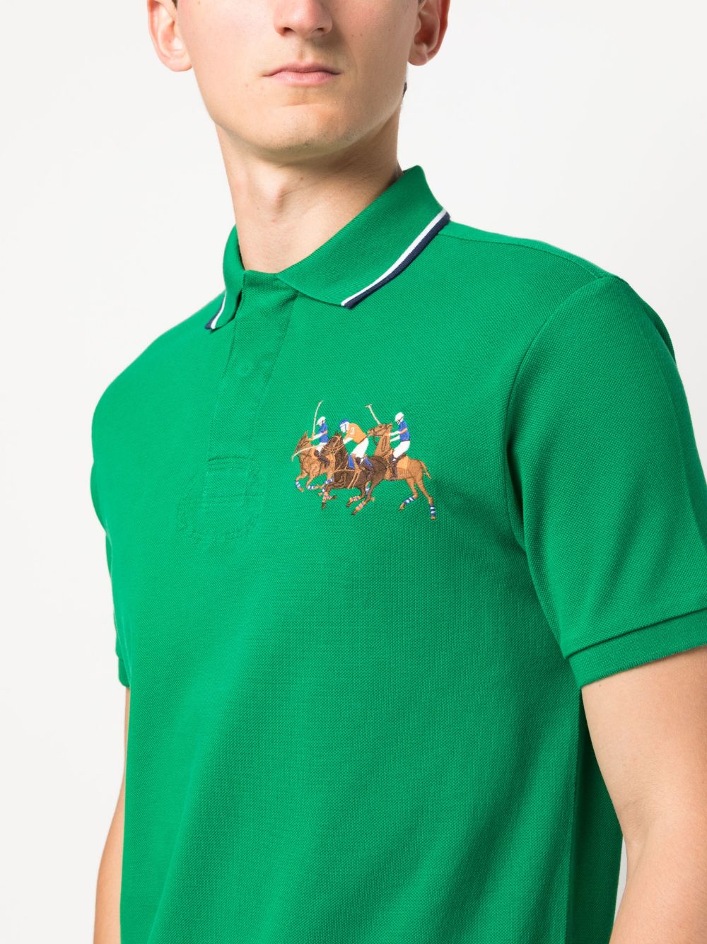 Polo Ralph Lauren embroidered-motif cotton polo shirt Men