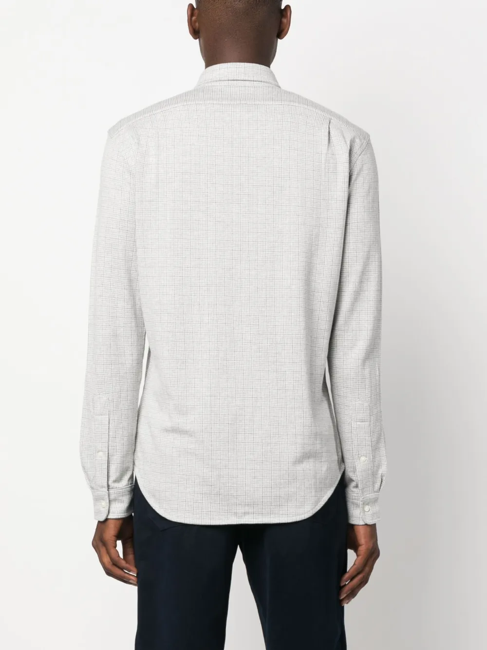 Polo Ralph Lauren Logo-embroidered Cotton Shirt In Grey