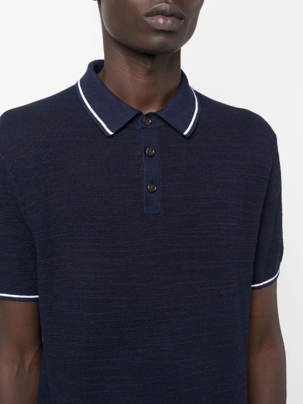Polo Ralph Lauren Embroidered-logo Short-sleeve Polo Shirt In Blue
