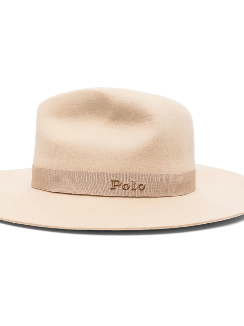 Polo Ralph Lauren Fedora hoed met geborduurd logo Beige