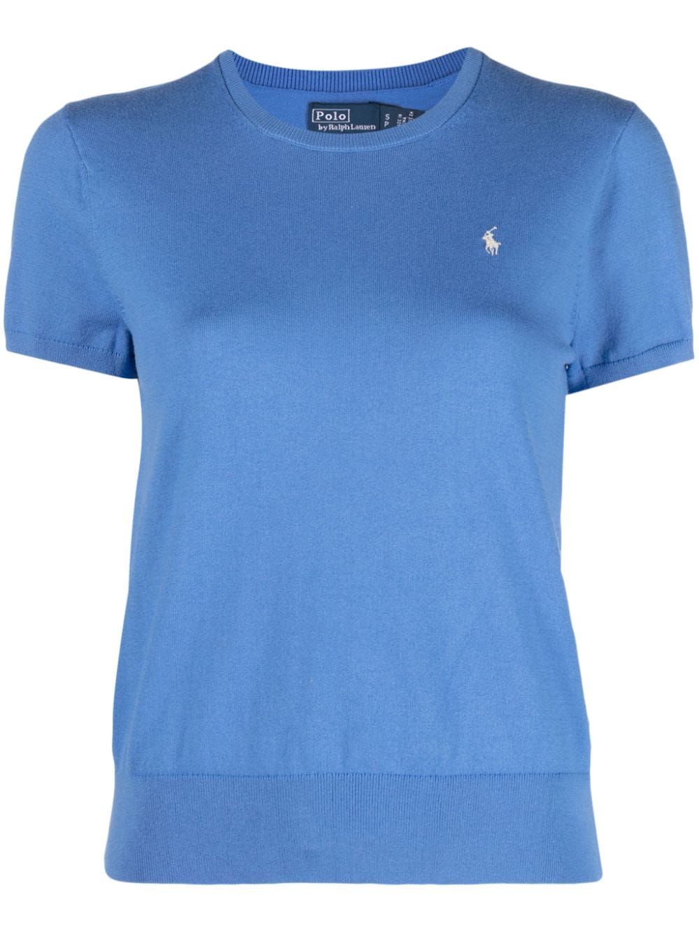 Polo Ralph Lauren Polo Pony-embroidered fine-knit T-shirt - Farfetch