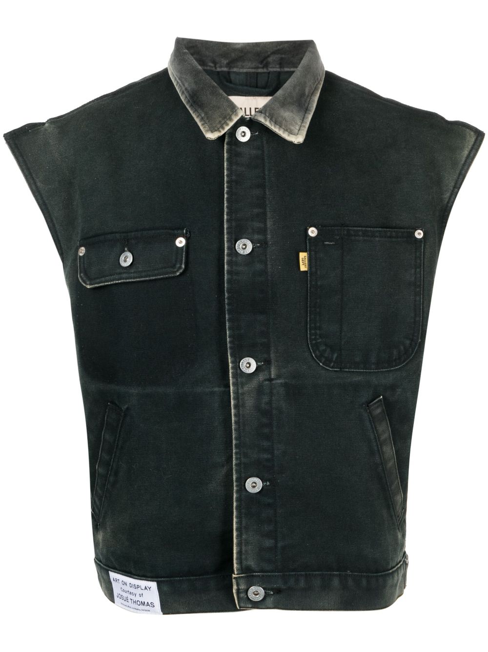 GALLERY DEPT. Logan cotton vest jacket - Black