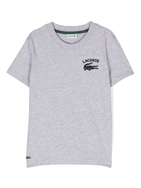 Lacoste Kids - logo-embroidered cotton polo shirt