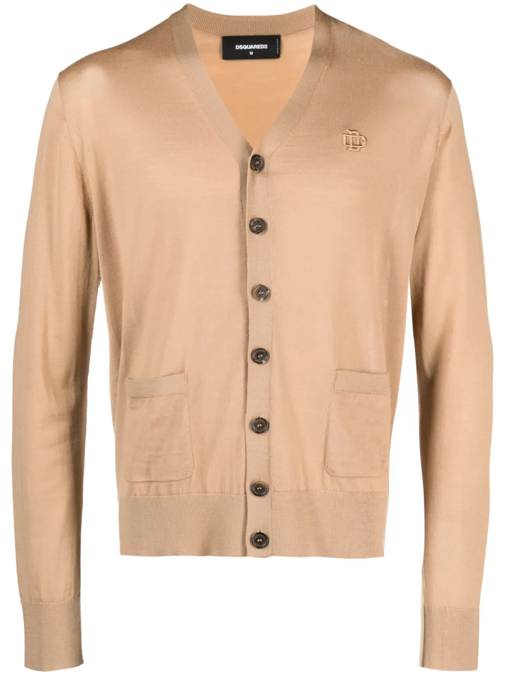 dsquared2 cardigan en laine vierge - tons neutres