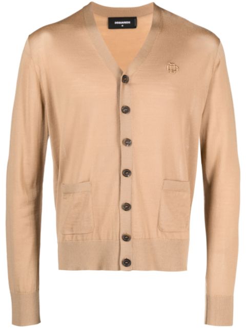 DSQUARED2 long-sleeve virgin wool cardigan Men