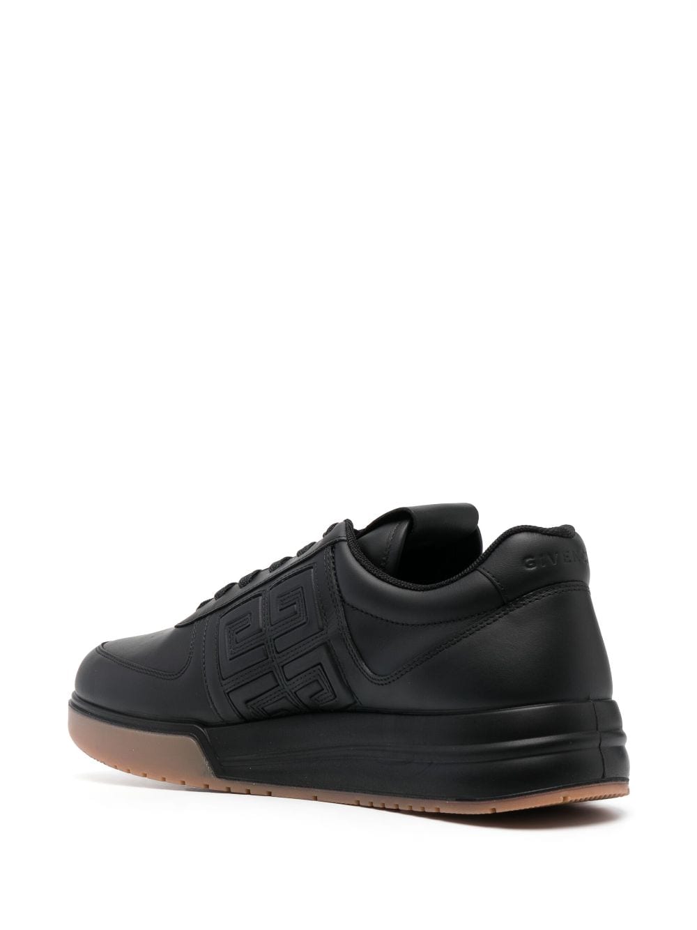 Shop Givenchy 4g Logo-embossed Low-top Sneakers In Black