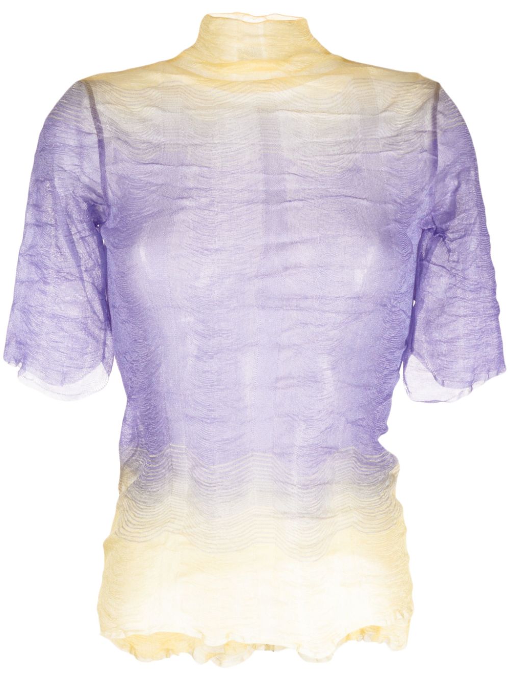 Tory Burch ombré-effect high-neck top - Purple