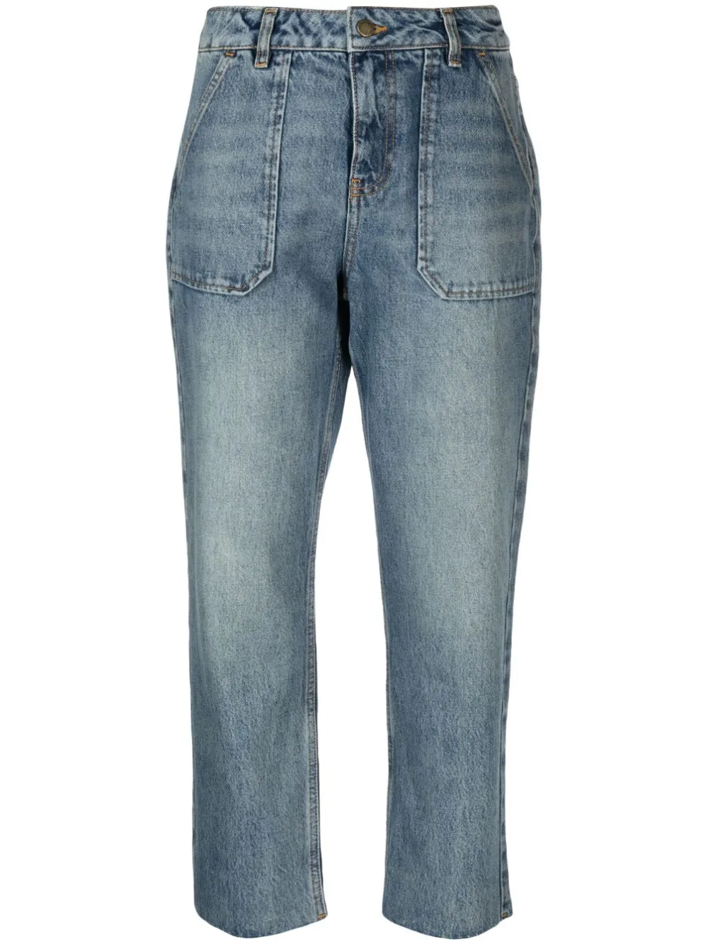 Ba&sh Blue Straight Cargo Jean In Blue