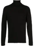Giorgio Armani roll-neck intarsia-knit jumper - Black