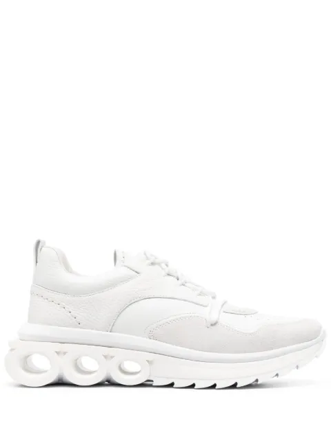 Ferragamo panelled 50mm leather sneakers