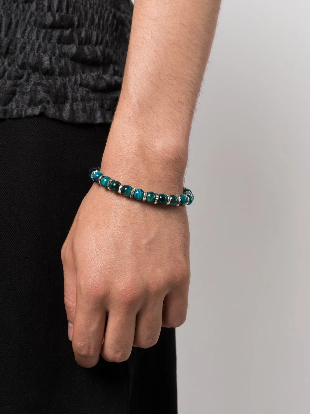 Emanuele Bicocchi Arabesque beaded bracelet - Blauw