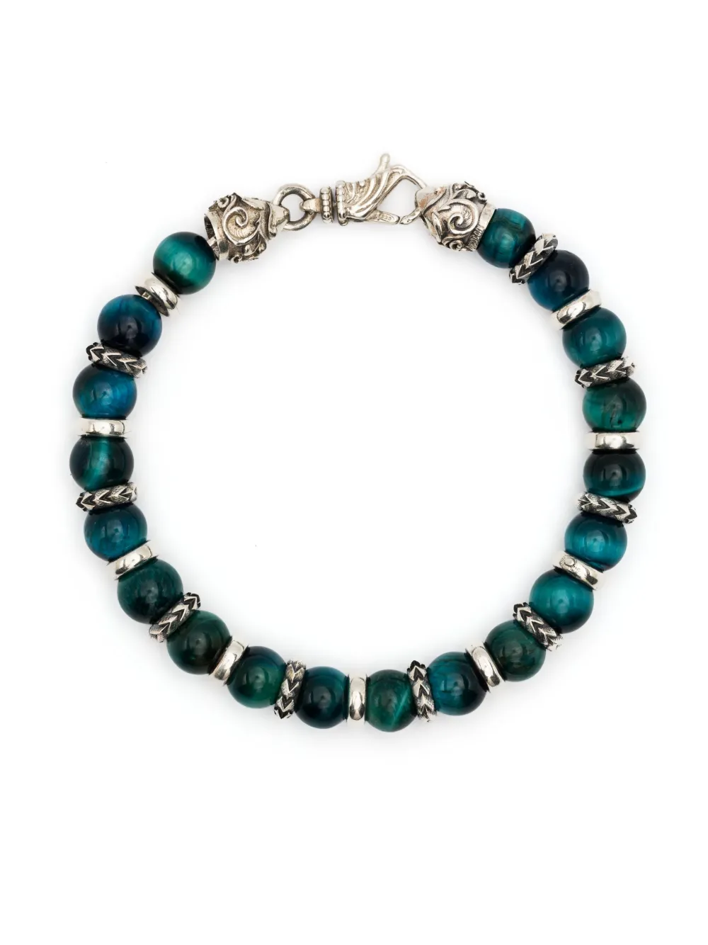 Emanuele Bicocchi Beaded Claw Bracelet In Blue