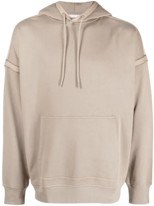 Hoodie en coton à logo brodé - Helmut Lang - Modalova