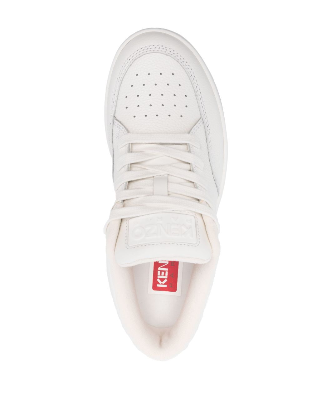 Shop Kenzo Dome Low-top Sneakers In White