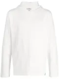 Courrèges logo-embroidered hoodie - White