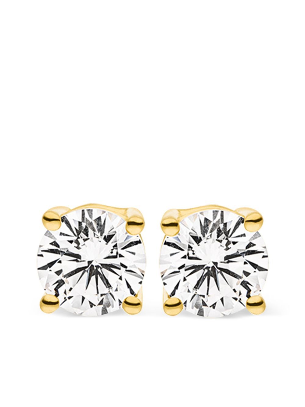 14kt yellow gold Ella diamond stud earrings