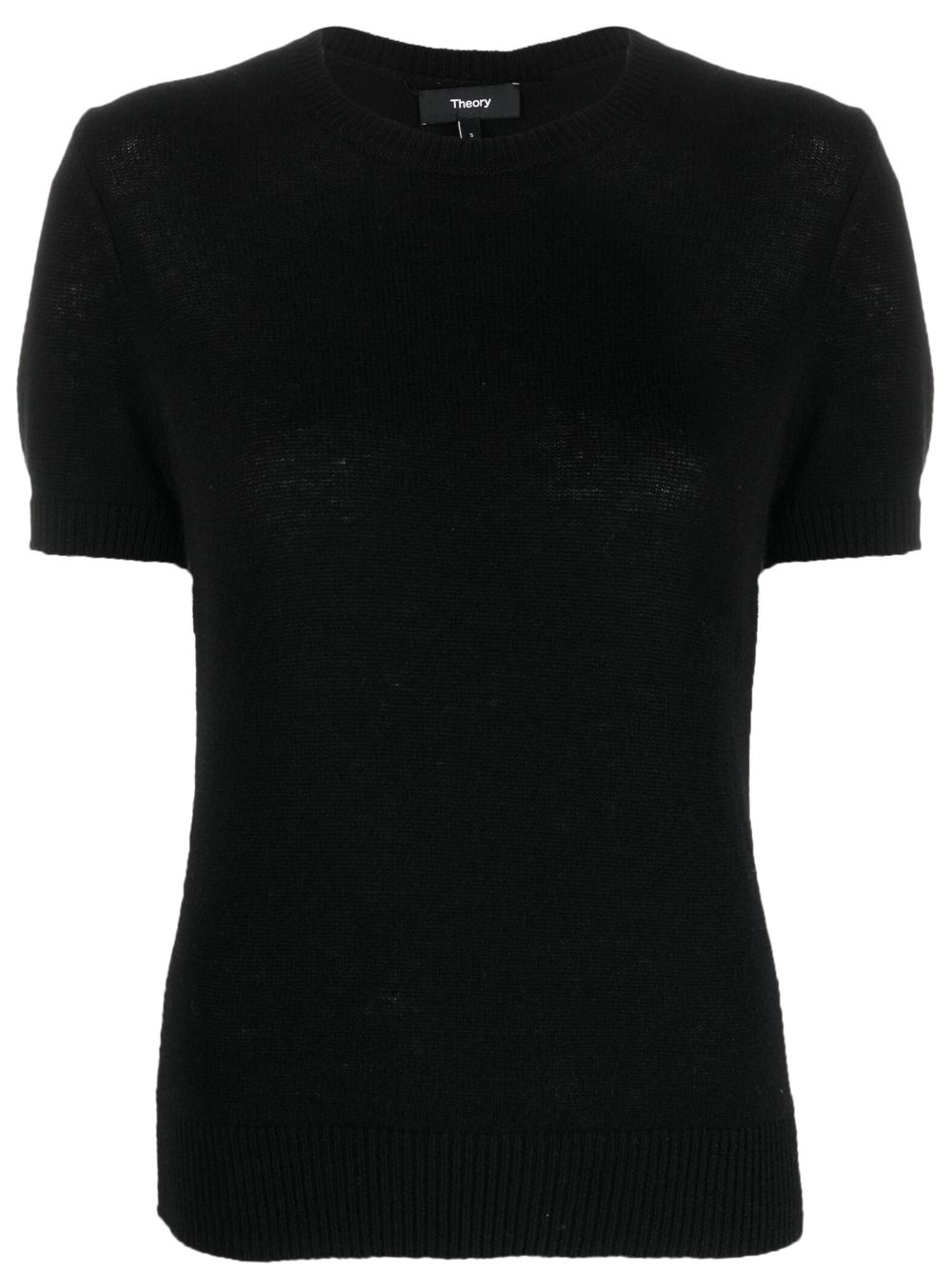 short-sleeved cashmere T-shirt