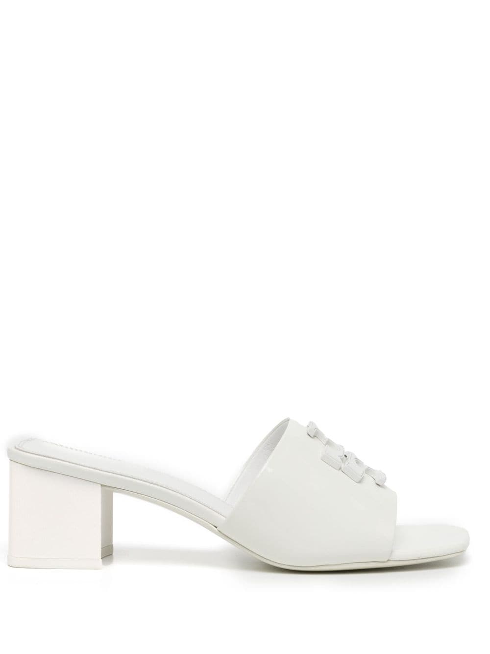 Tory Burch Eleanor 55mm Leather Mules In White
