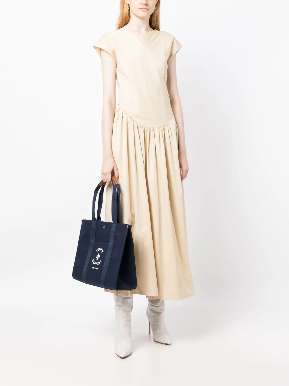 Tory Burch Tory shopper met logoprint - Blauw