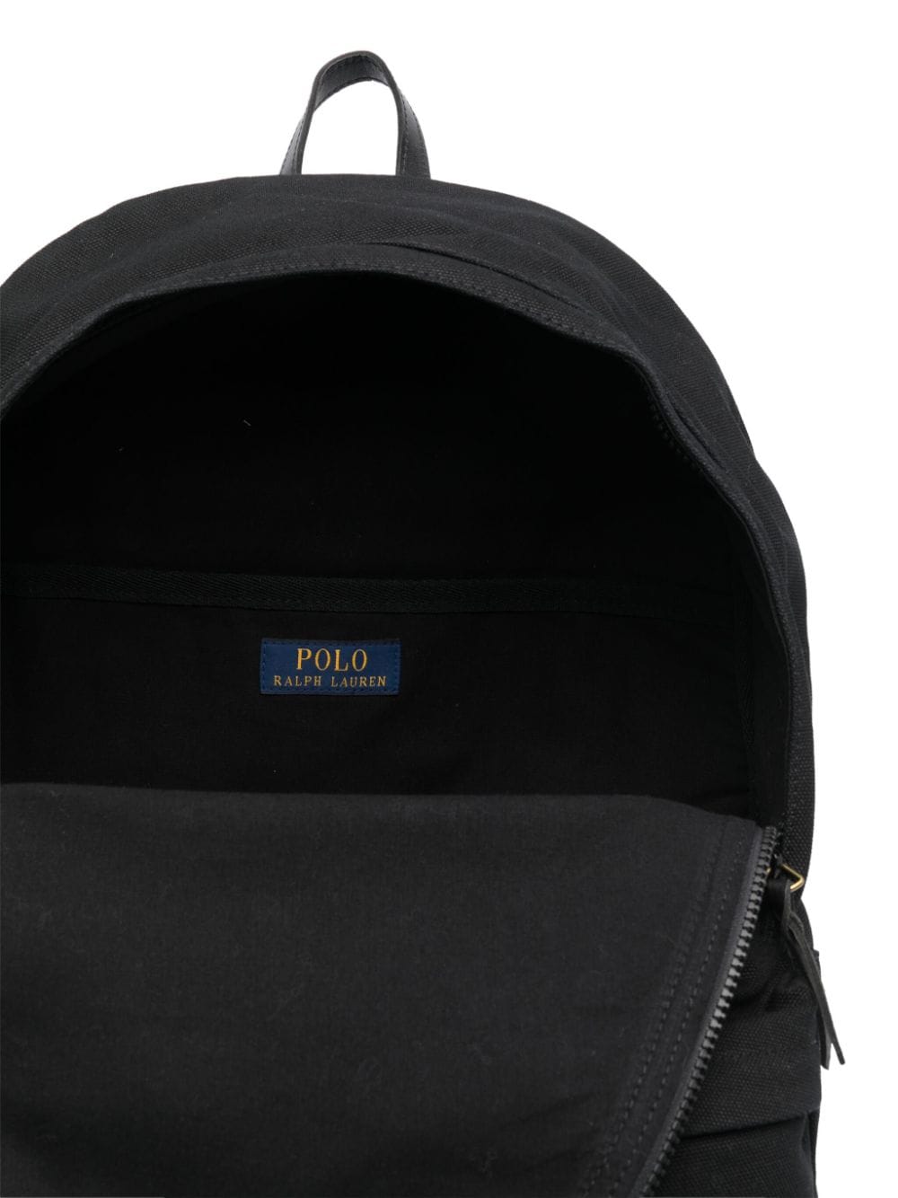 Shop Polo Ralph Lauren Polo Pony-embroidered Backpack In Black