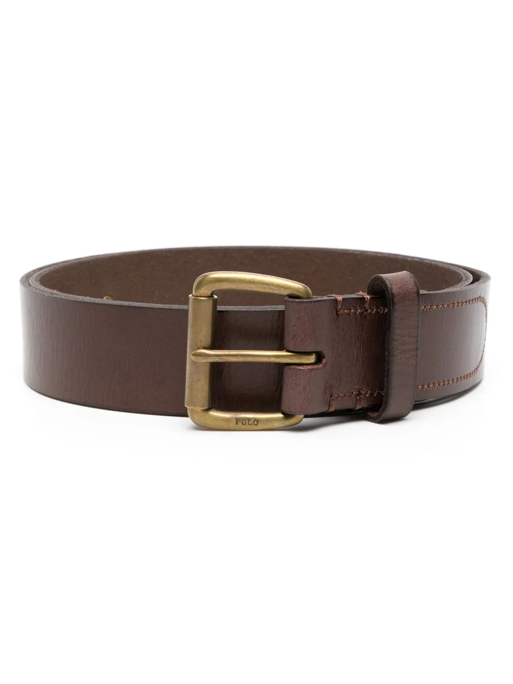 Polo Ralph Lauren Tumbled レザーベルト - ブラウン Polo Ralph Lauren Tumbled レザーベルト - ブラウン