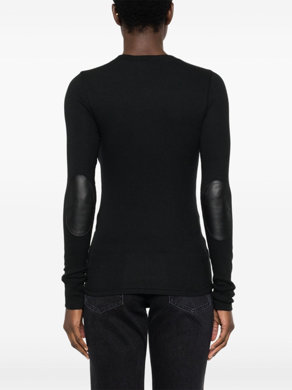 Shop Polo Ralph Lauren Ribbed-knit Jumper In Black