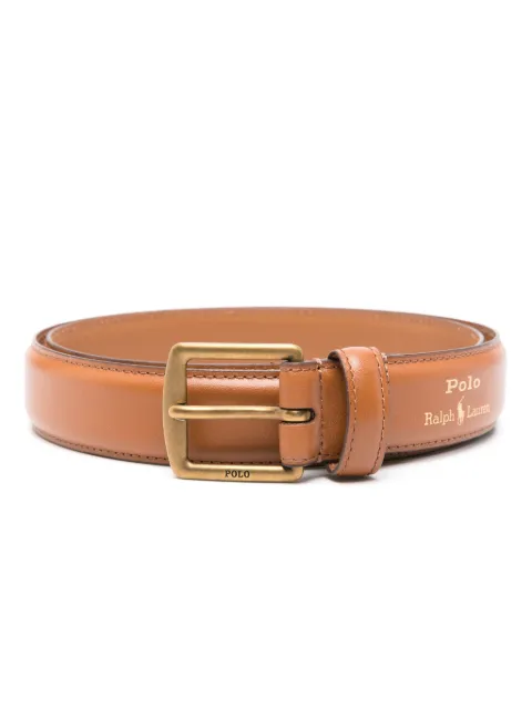 Polo Ralph Lauren logo-print leather belt