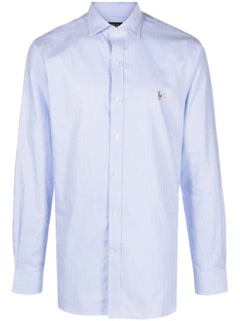 Polo Ralph Lauren embroidered-logo striped shirt