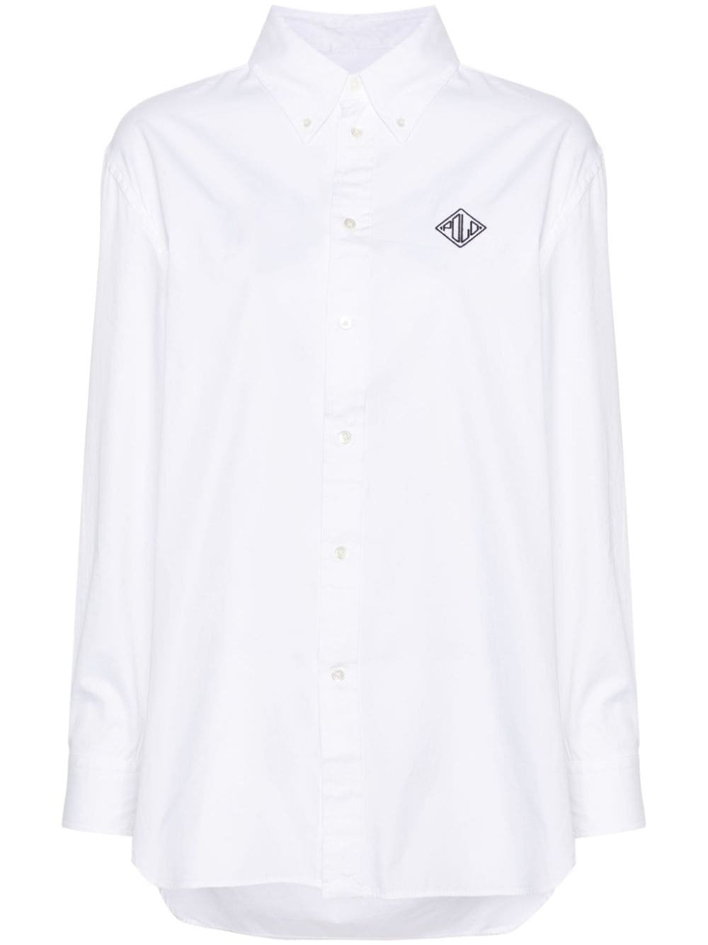 POLO RALPH LAUREN LOGO-EMBROIDERED COTTON SHIRT 