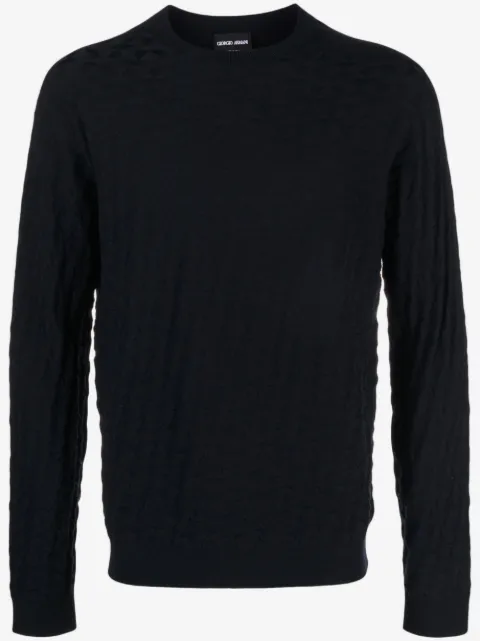 Giorgio Armani crew-neck knitted jumper
