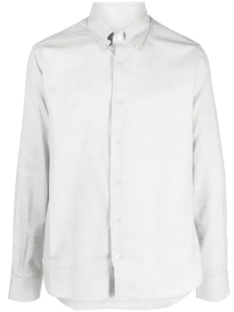 Fedeli long-sleeve cotton-blend shirt