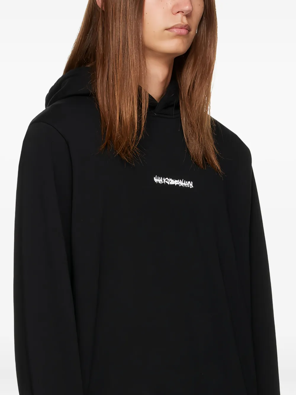 Han Kjøbenhavn Hoodie met print Zwart