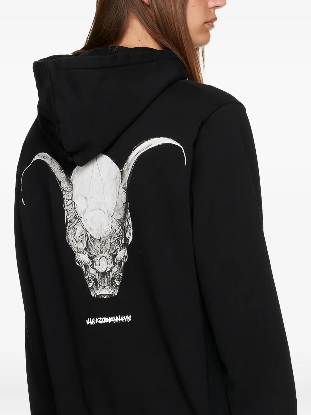 Han Kjøbenhavn Hoodie met print Zwart