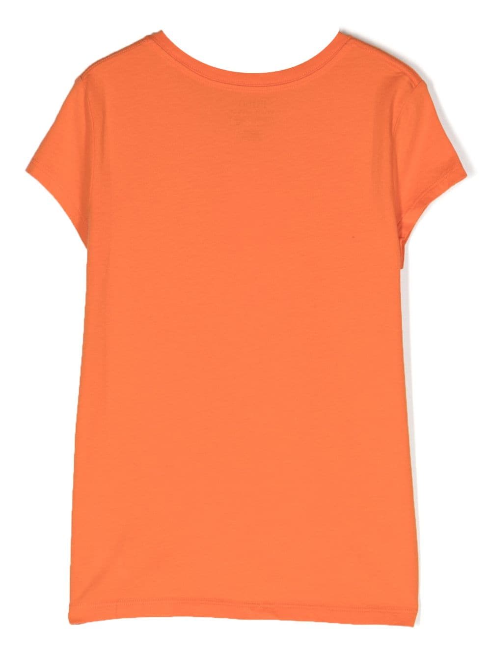 Ralph Lauren Kids Polo Bear-print cotton T-shirt - Oranje