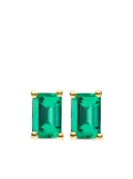 VEYNOU 14kt yellow gold Eden emerald stud earrings