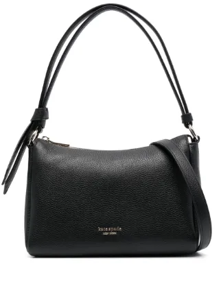 Kate spade black leather shoulder bag new arrivals