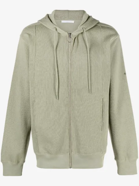 Helmut Lang hoodie con cordones y cierre