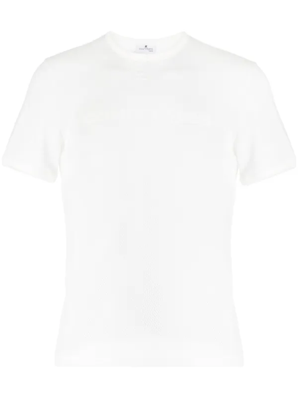 courrèges ホワイト Tシャツ Mサイズ Courrèges ロゴ Tシャツ | ホワイト | FARFETCH JP