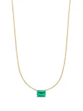 VEYNOU 14kt recycled yellow gold Eden emerald necklace